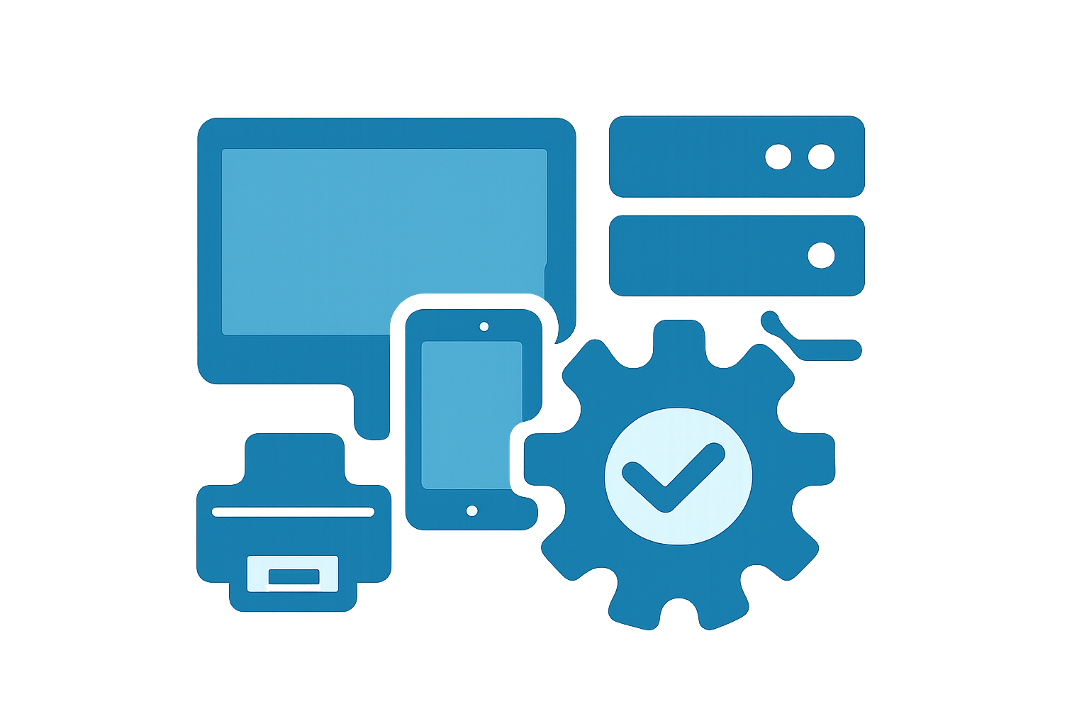 ChatGPT Image Jun 17, 2025, 11_35_41 PM I want to insert icon for this discription ""Full support for PCs, tablets, BYOD devices, servers, printers, and network hardwareAssistance with installations, updates, user onboarding, and configuration changes.