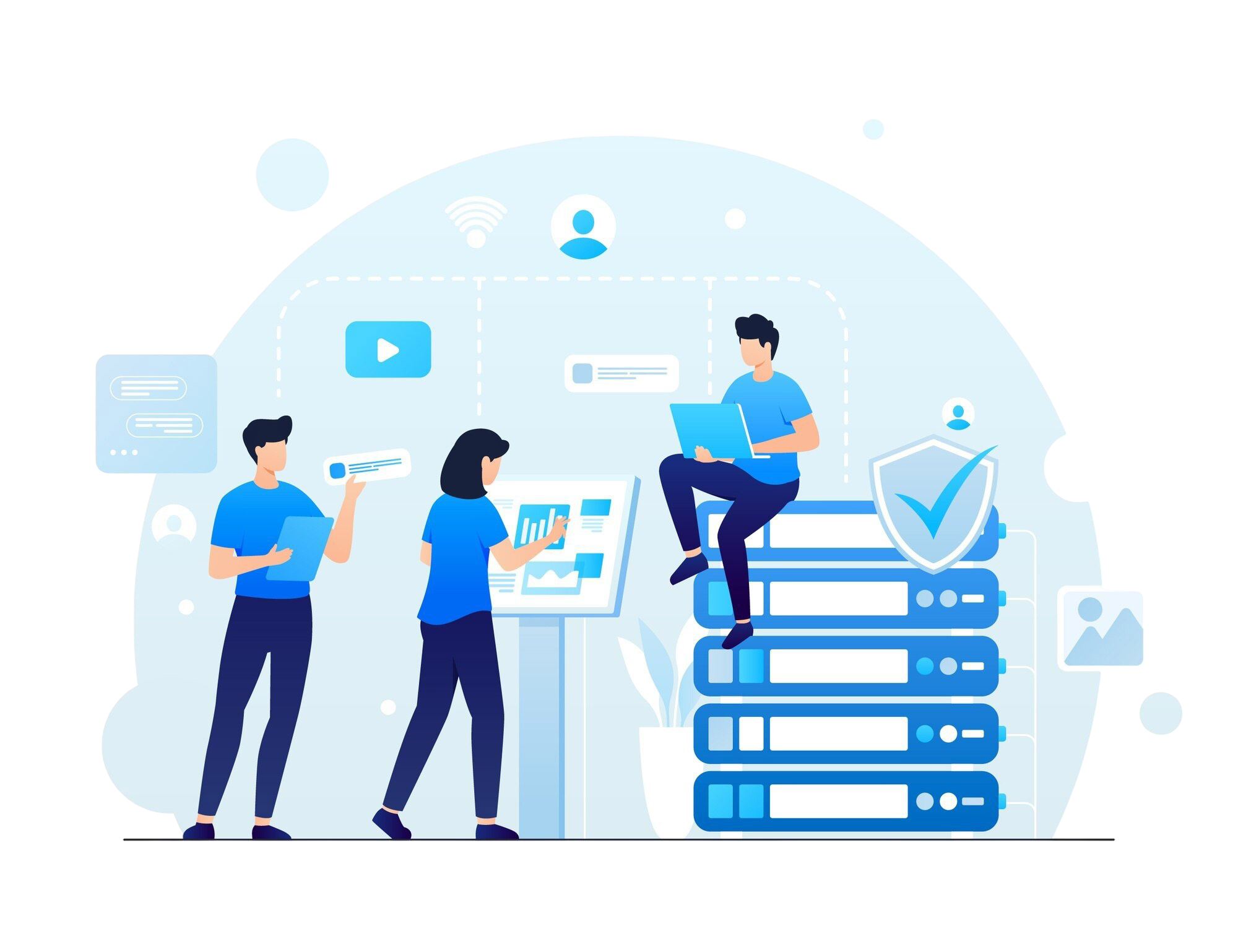 gradient-intranet-illustration Smart Technology Solutions Provider for Modern Businesses
